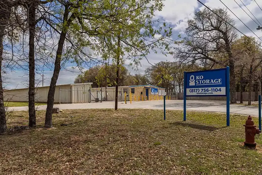 ko storage sign outside facility