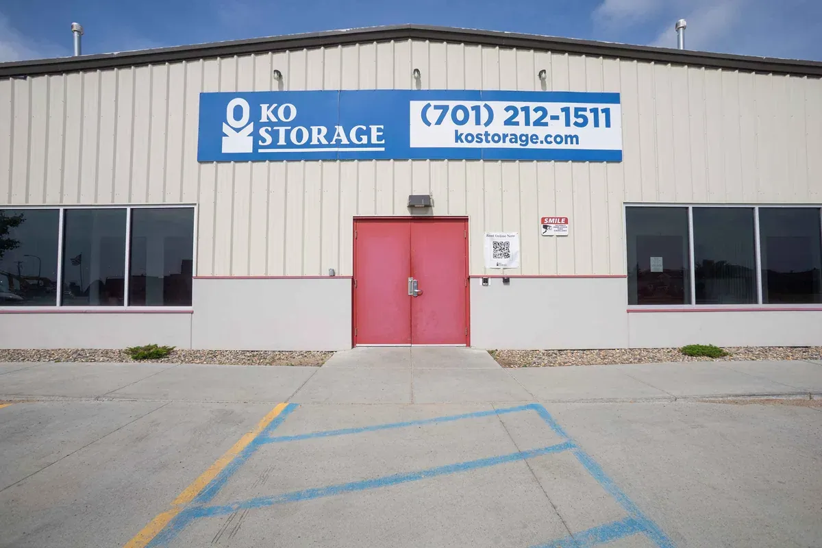 ko storage sign on facility building