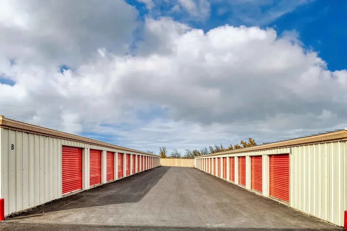 facility units along paved road