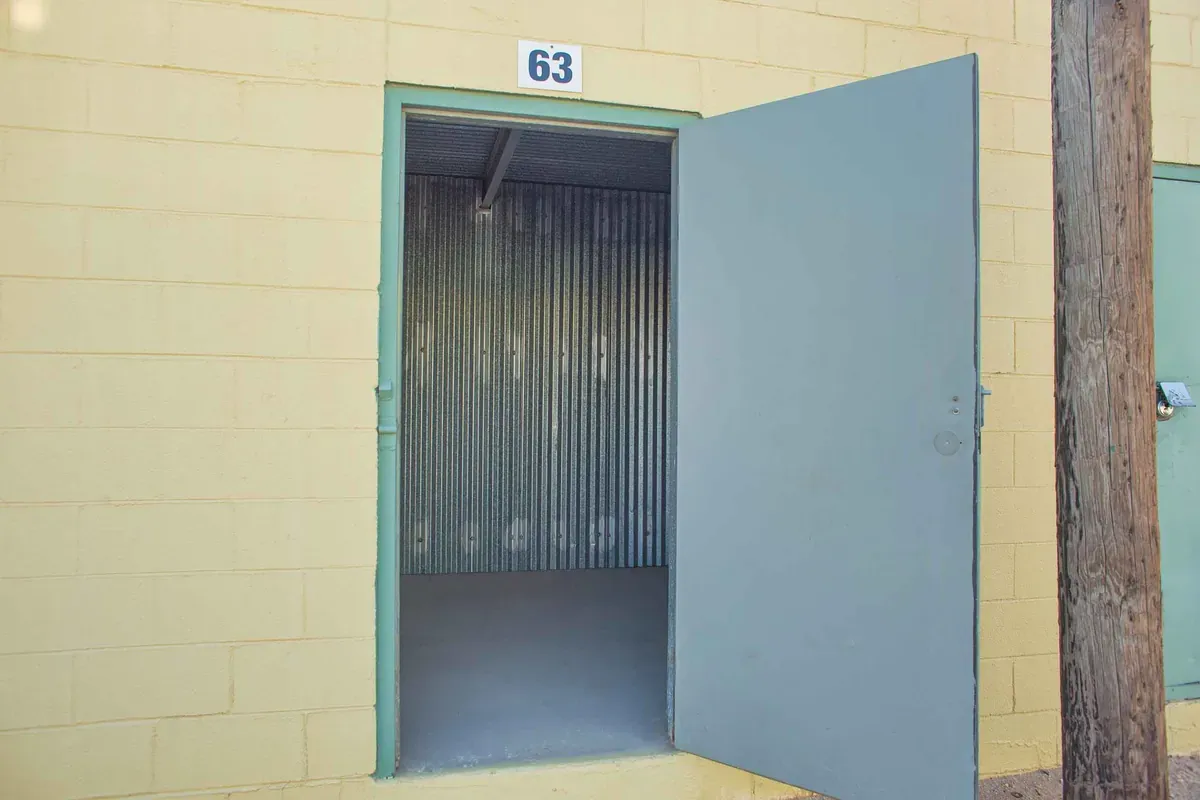 open small storage unit