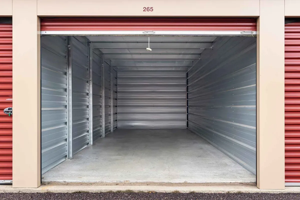 inside storage unit