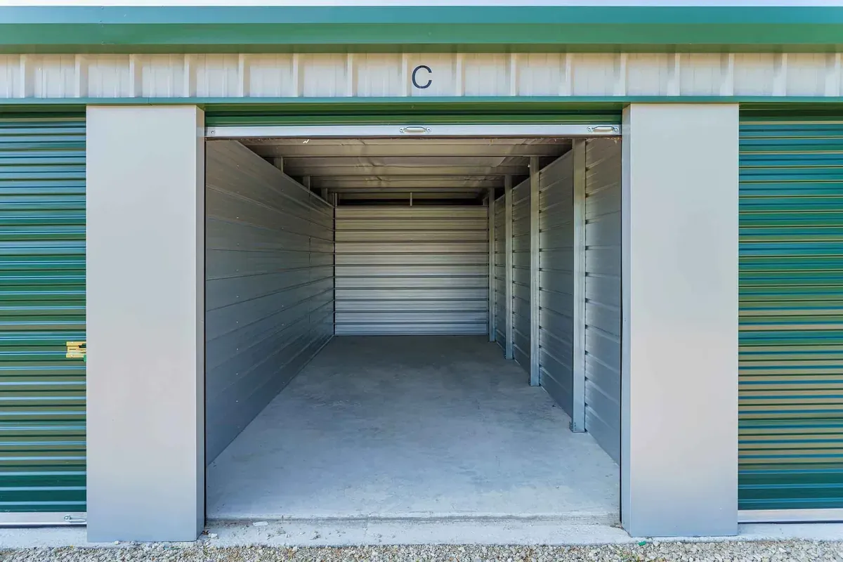 inside storage unit
