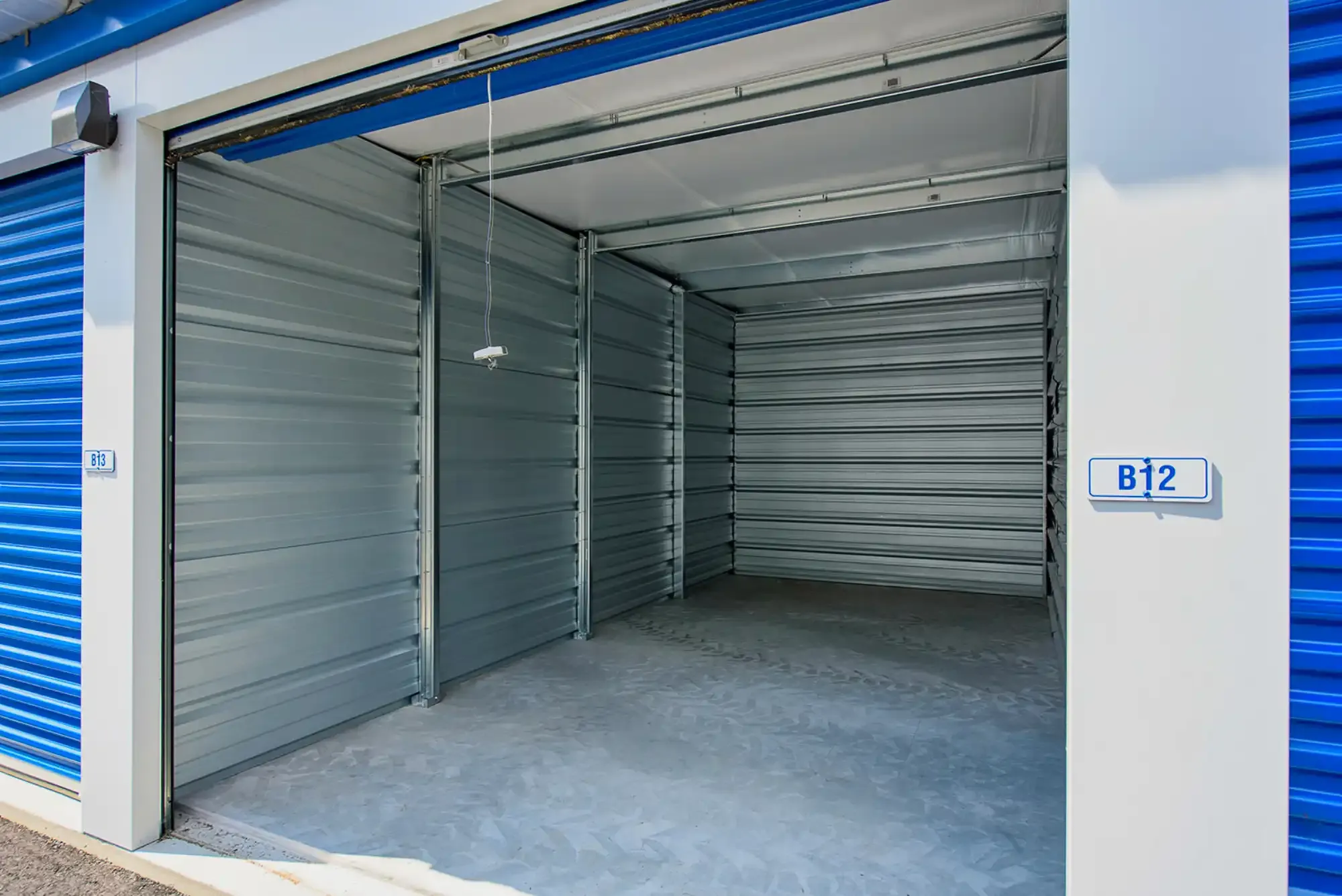 Inside of a storage unit