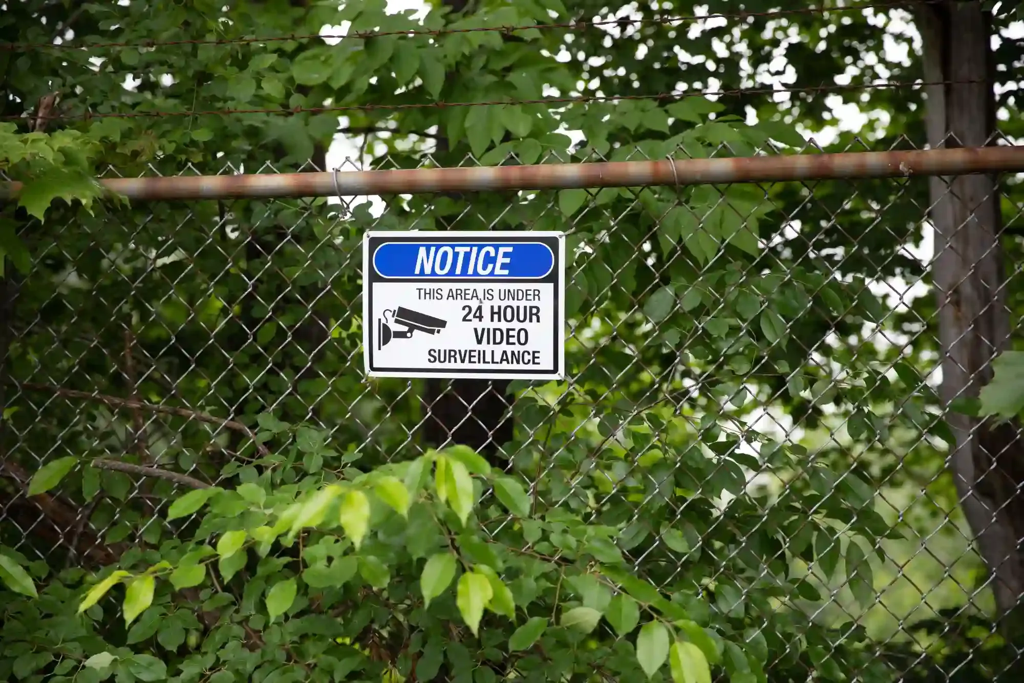 Video surveillance sign