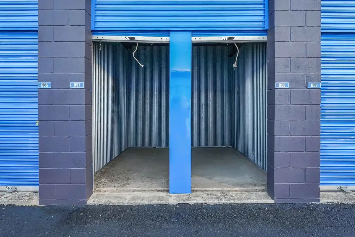 open small storage unit doors
