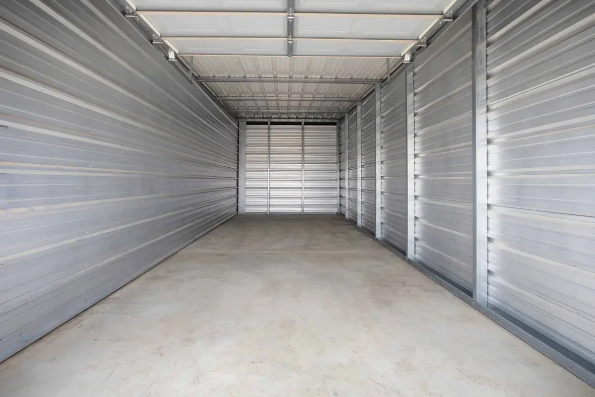 inside open storage unit