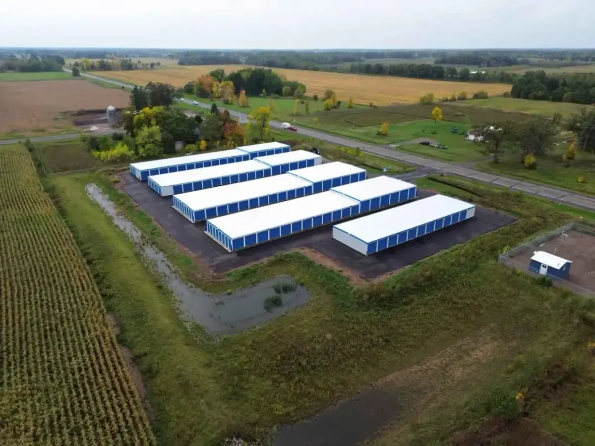 Aerial photo of this Rush City location.