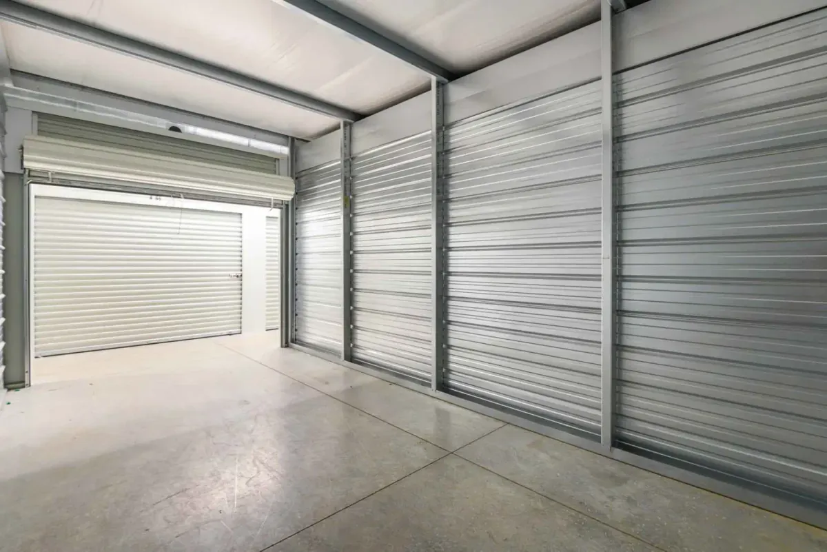 Inside of a storage unit