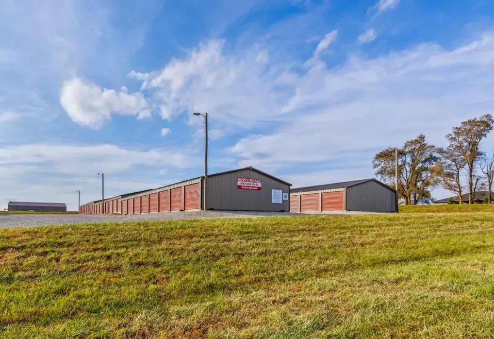 Two storage unit buildings.