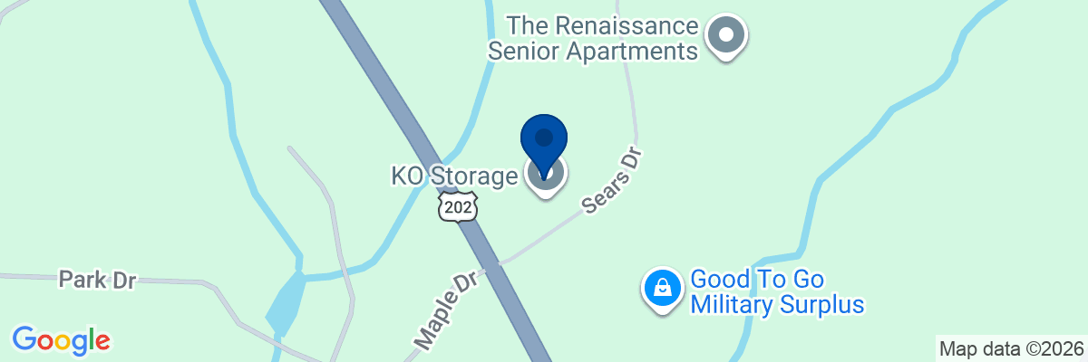 Map showing facility locations