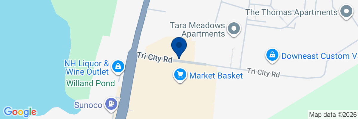 Map showing facility locations