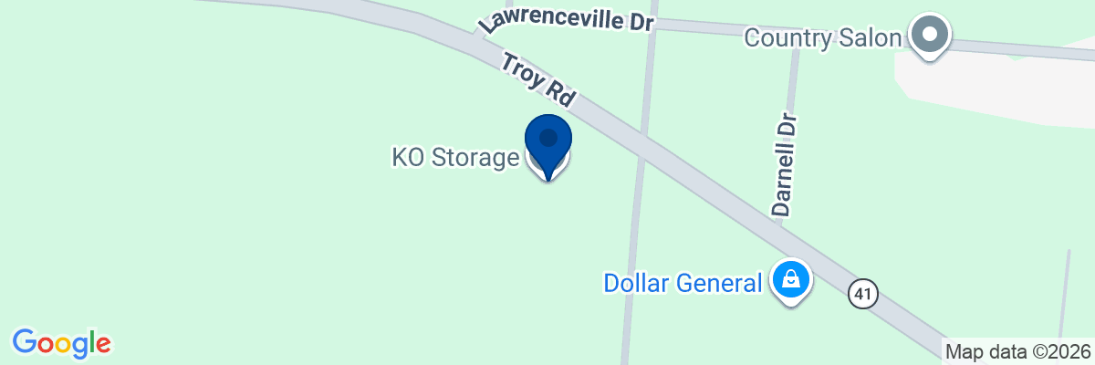 Map showing facility locations