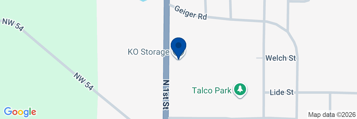 Map showing facility locations