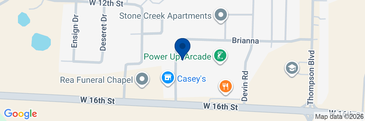 Map showing facility locations