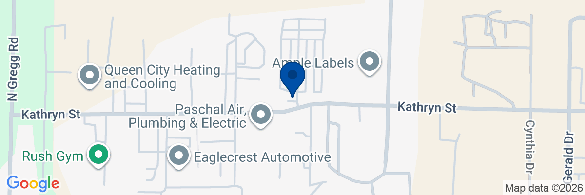 Map showing facility locations