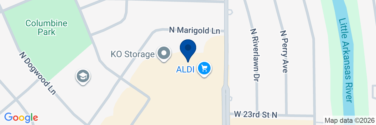 Map showing facility locations
