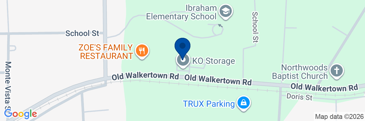 Map showing facility locations