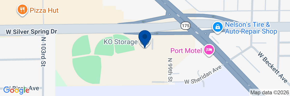 Map showing facility locations