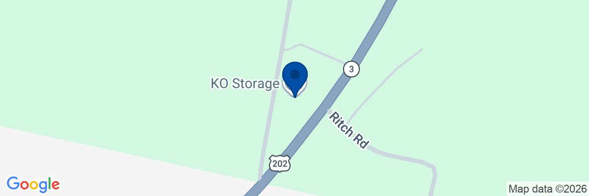 Map showing facility locations