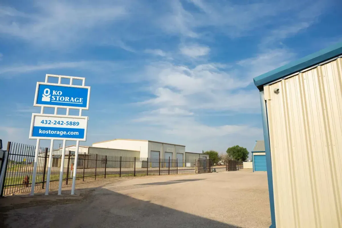 KO Storage facility sign