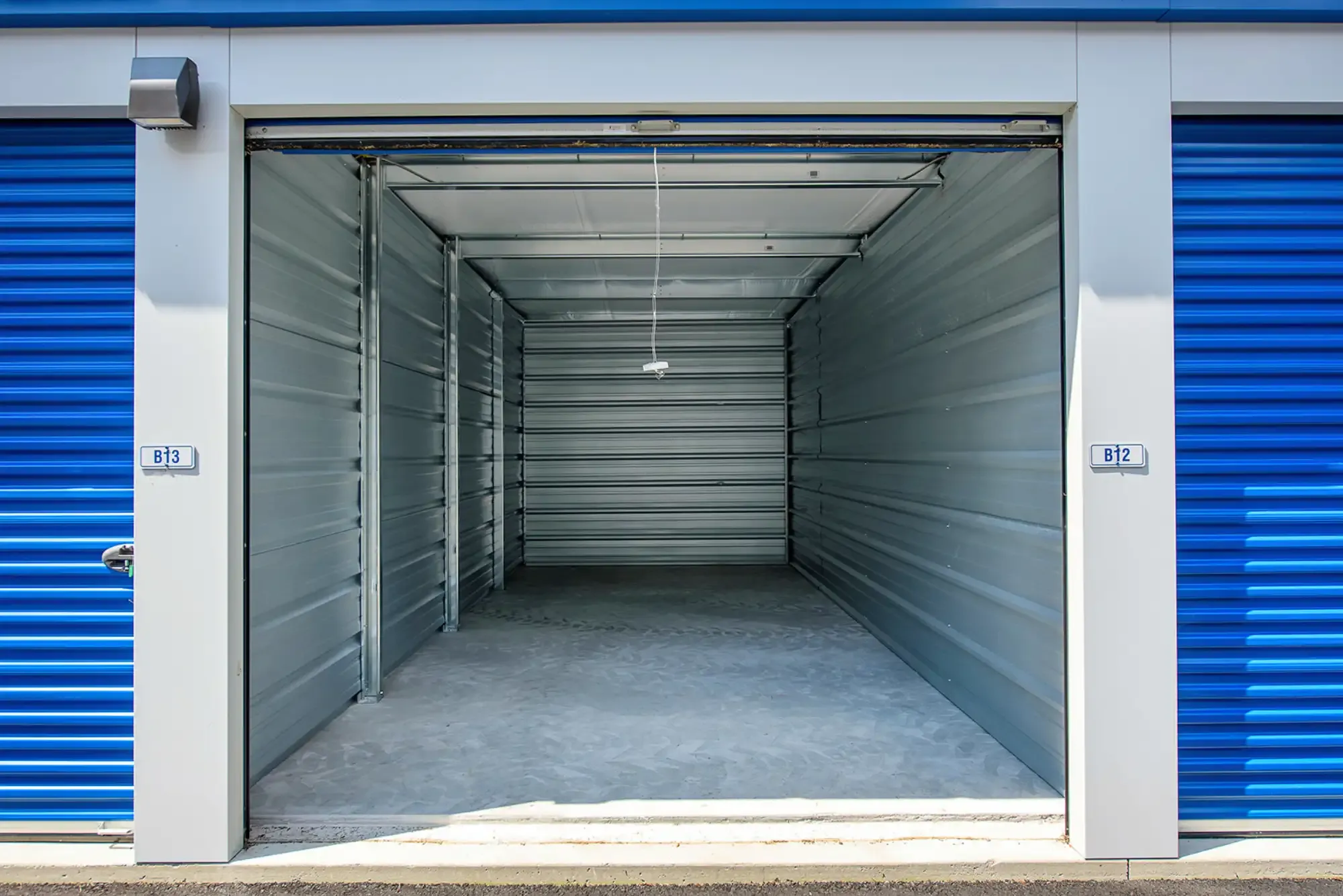 Inside of a storage unit