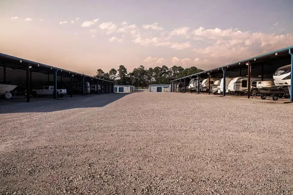 Covered parking at KO Storage