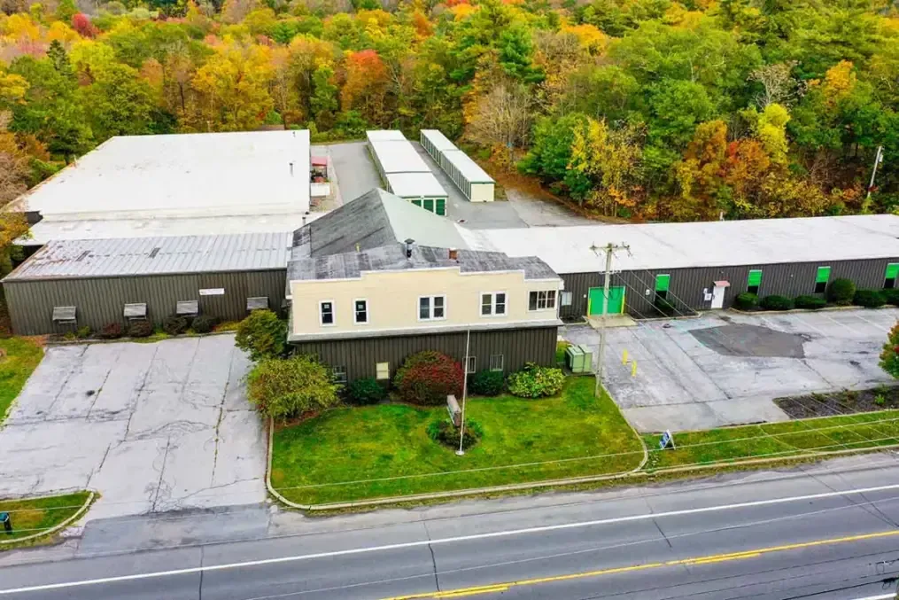 Above view of storage facility 