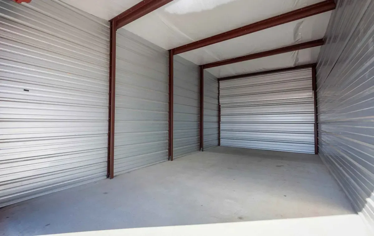 Inside of a storage unit