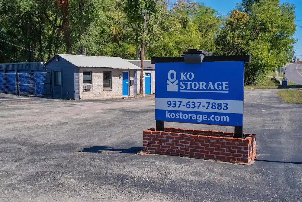 Exterior sign at KO Storage