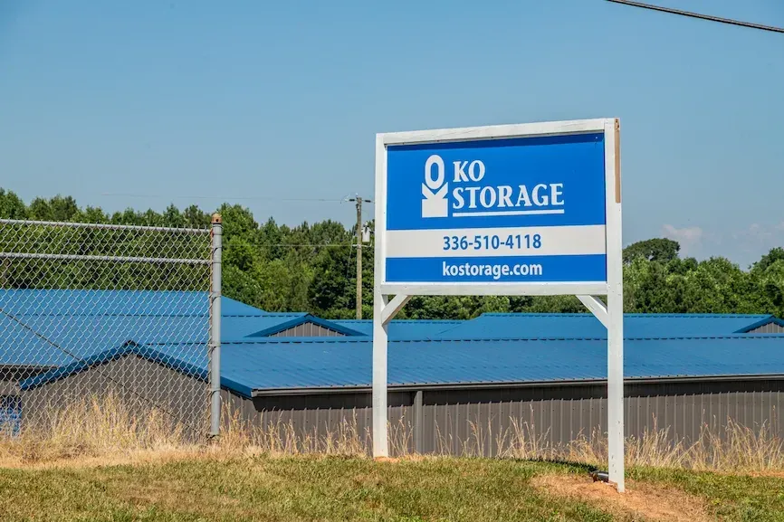 KO Storage facility sign