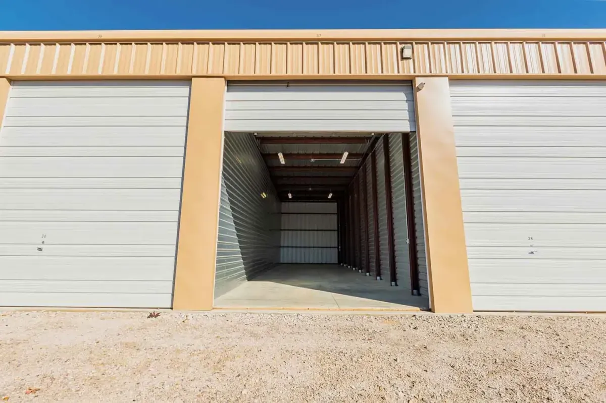 open storage unit