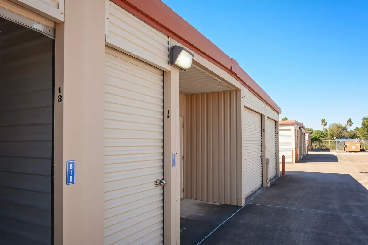 open storage unit