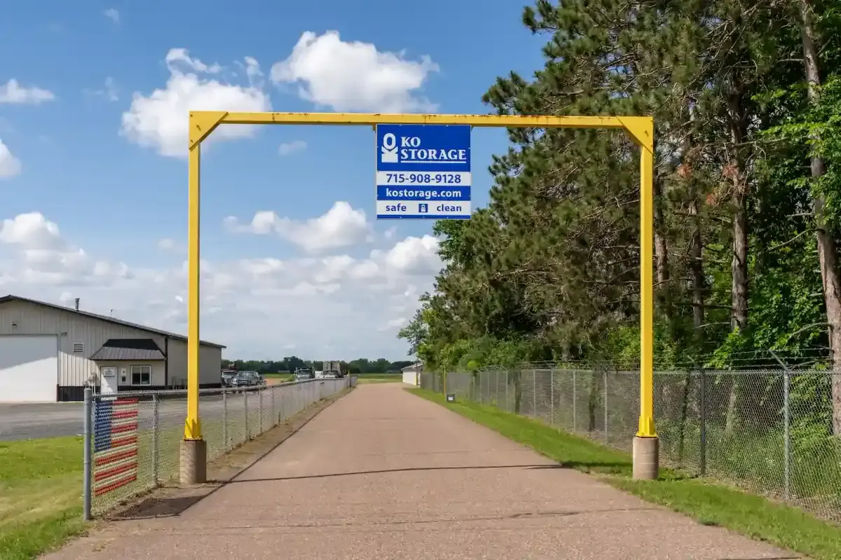ko storage sign outside facility