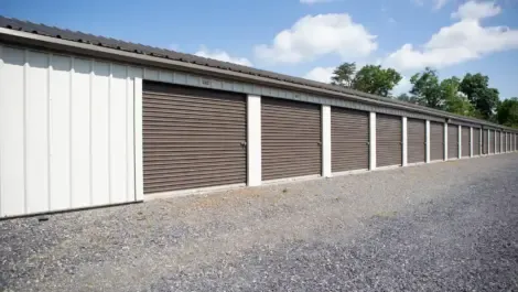 Secure indoor storage units with individual roll-up doors