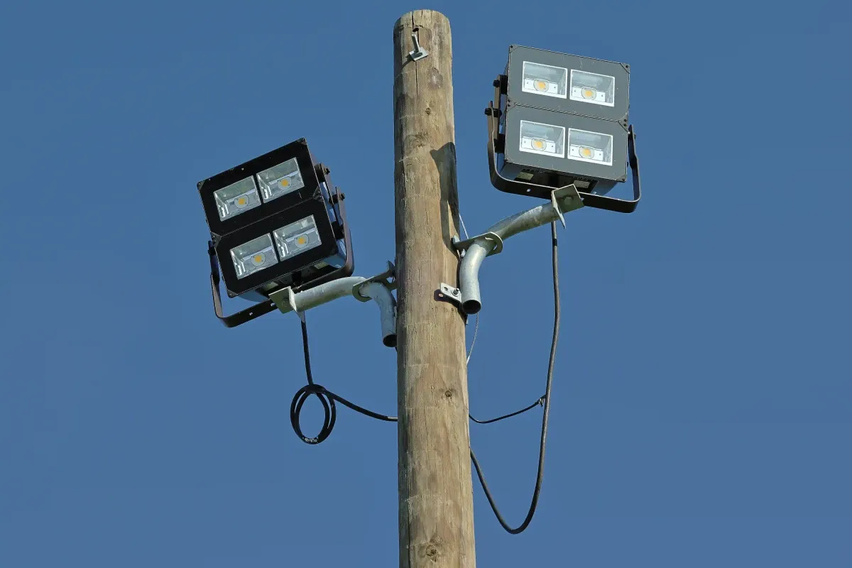 Lights to illuminate the property.