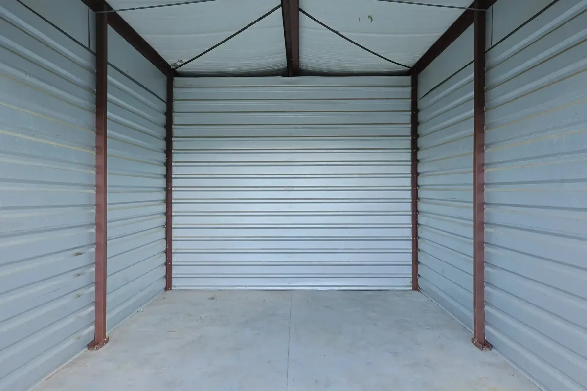 Interior of a smaller storage unit.