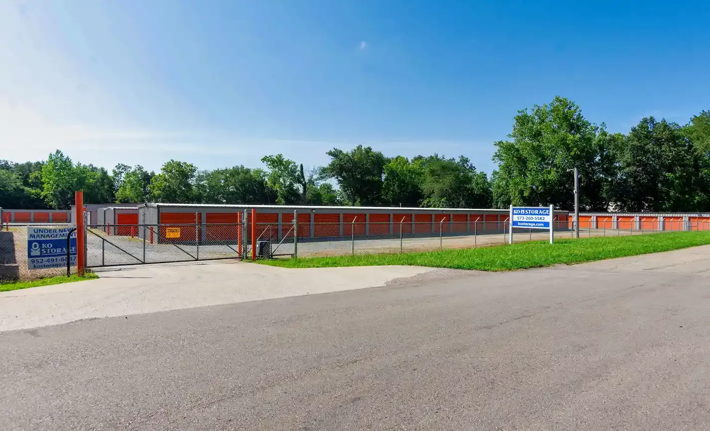 The facility from behind the gate.