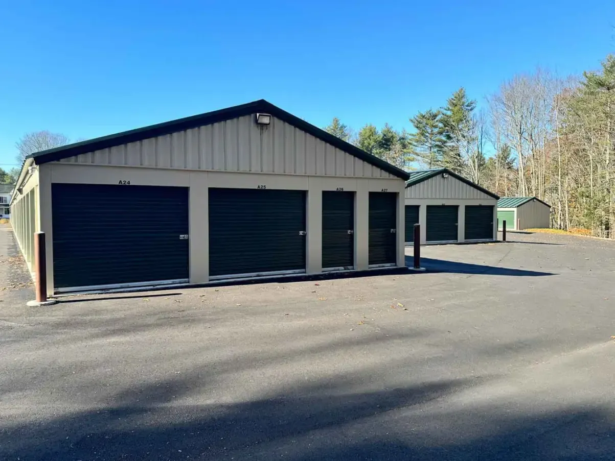 Two storage unit buildings.