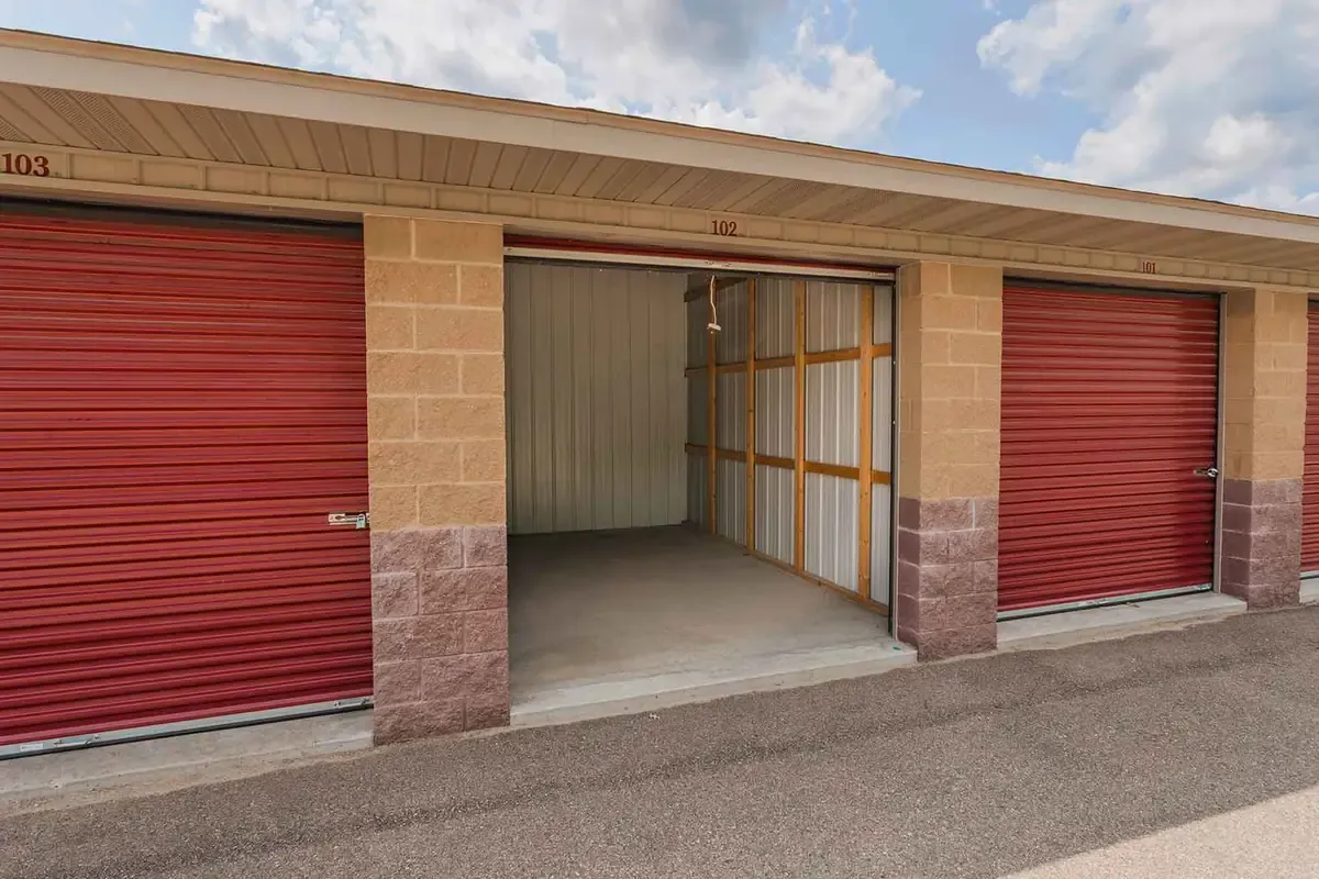 An open smaller storage unit.