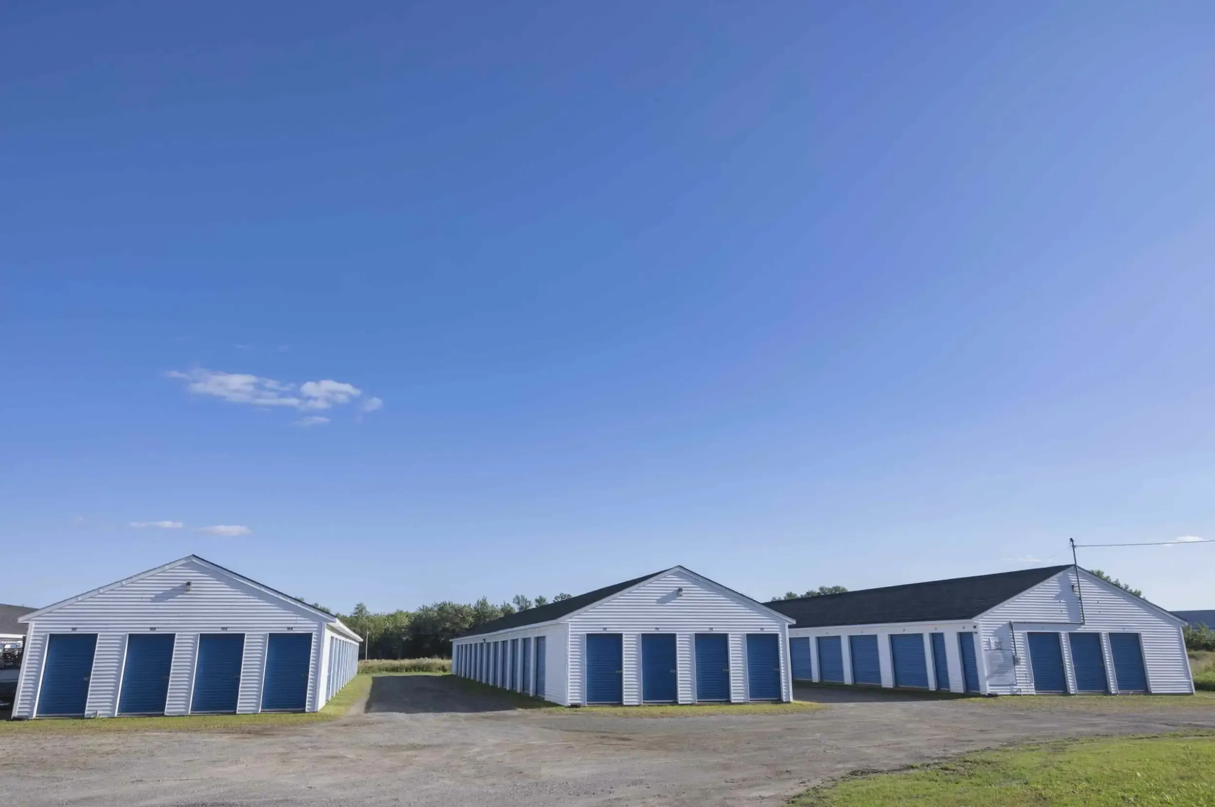 Multiple storage unit buildings.