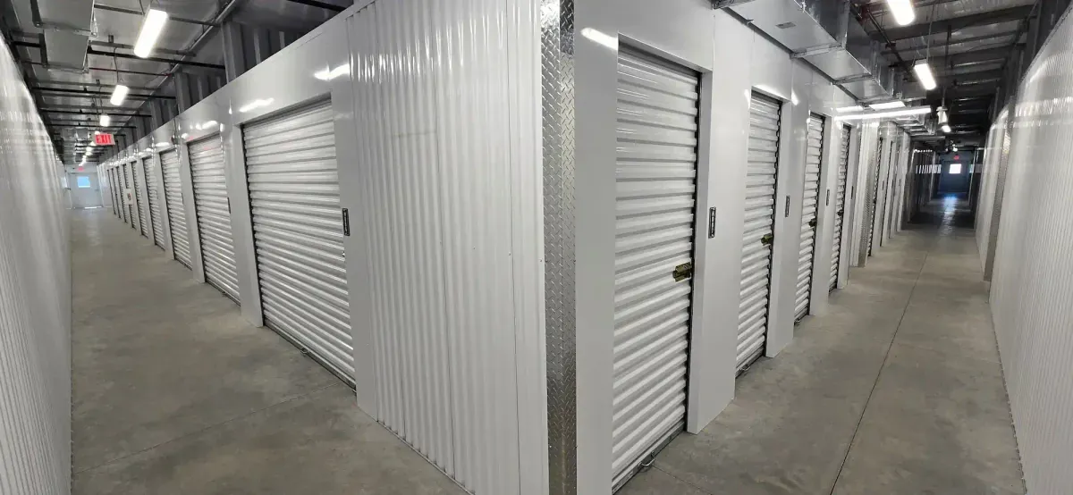 Interior small storage units.